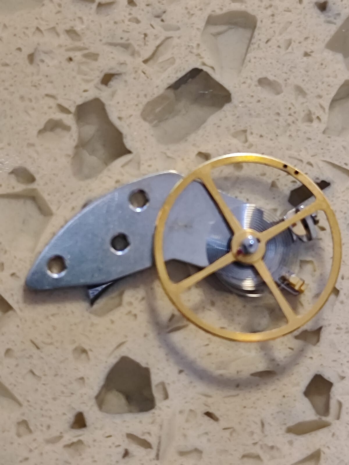 Seiko 6309A balance wheel with cock – Seiko , 6309A complete balance