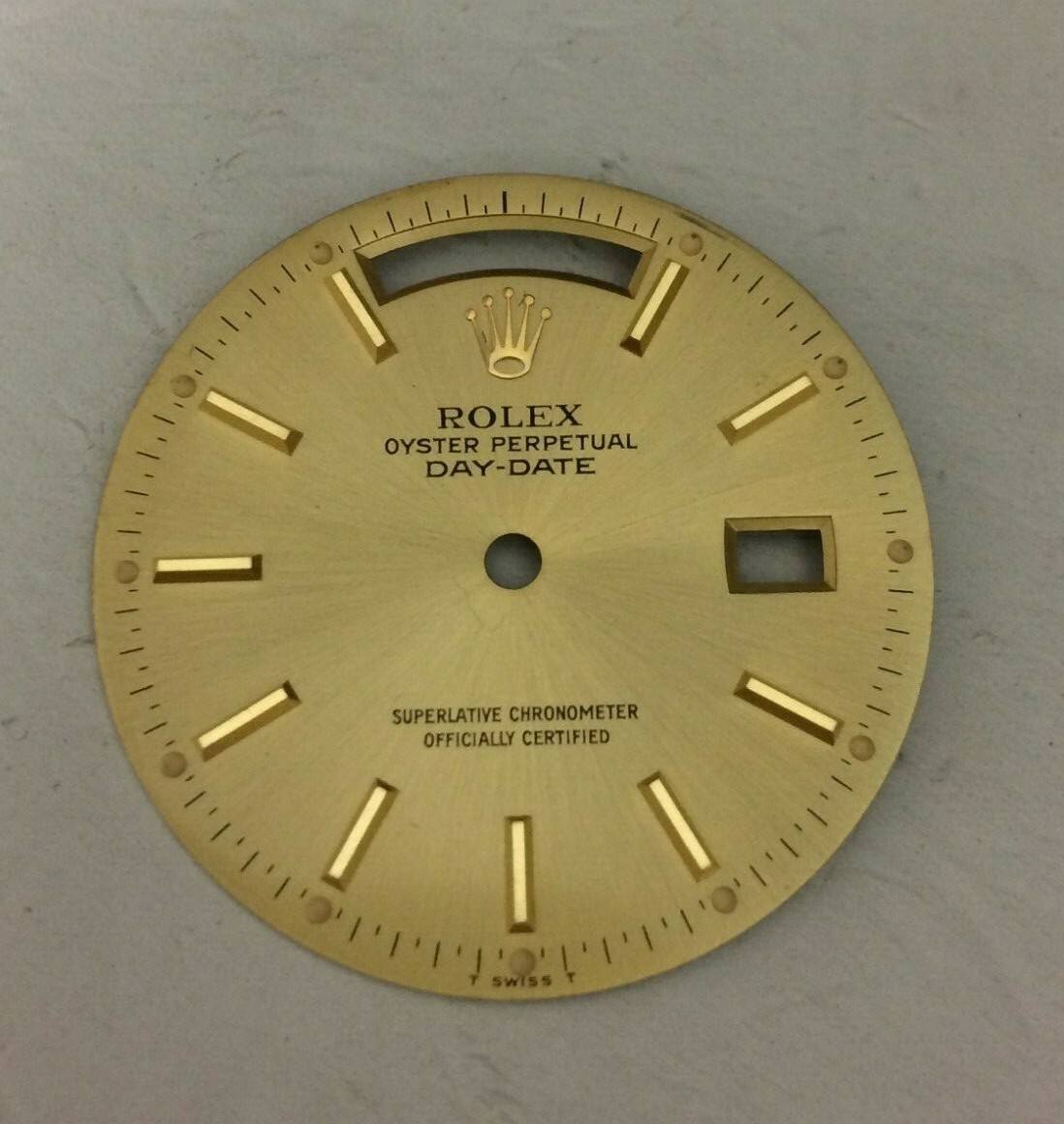 ORIGINAL ROLEX CHAMPAGNE DIAL FOR PRESIDENT WATCH QUICK SET