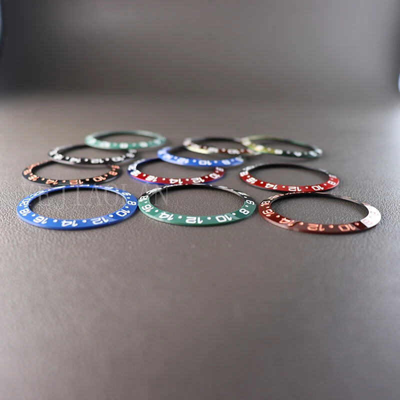 38mm Ceramic Bezel Insert Double Color Luxury Men’s Watch Rings Parts 40mm Cases
