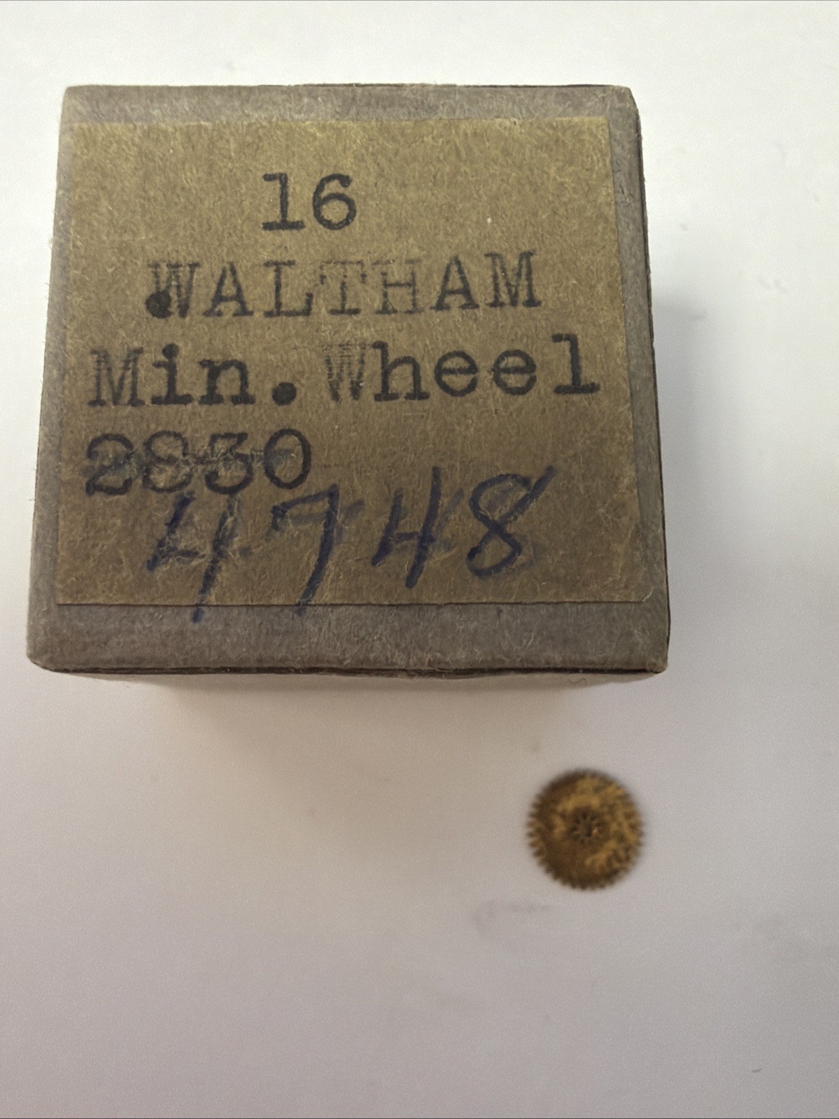Waltham 16 size Minute Wheel #4748 – NOS – Models 1899-1908