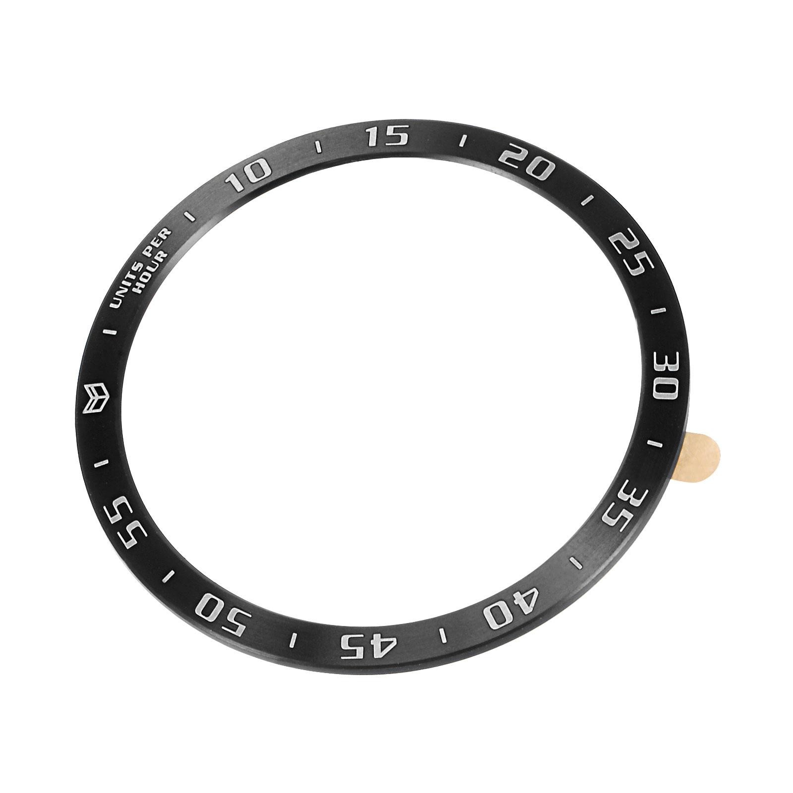 44mm Watch Bezel Ring Adhesive Cover Style A Anti-Scratch Protector Black