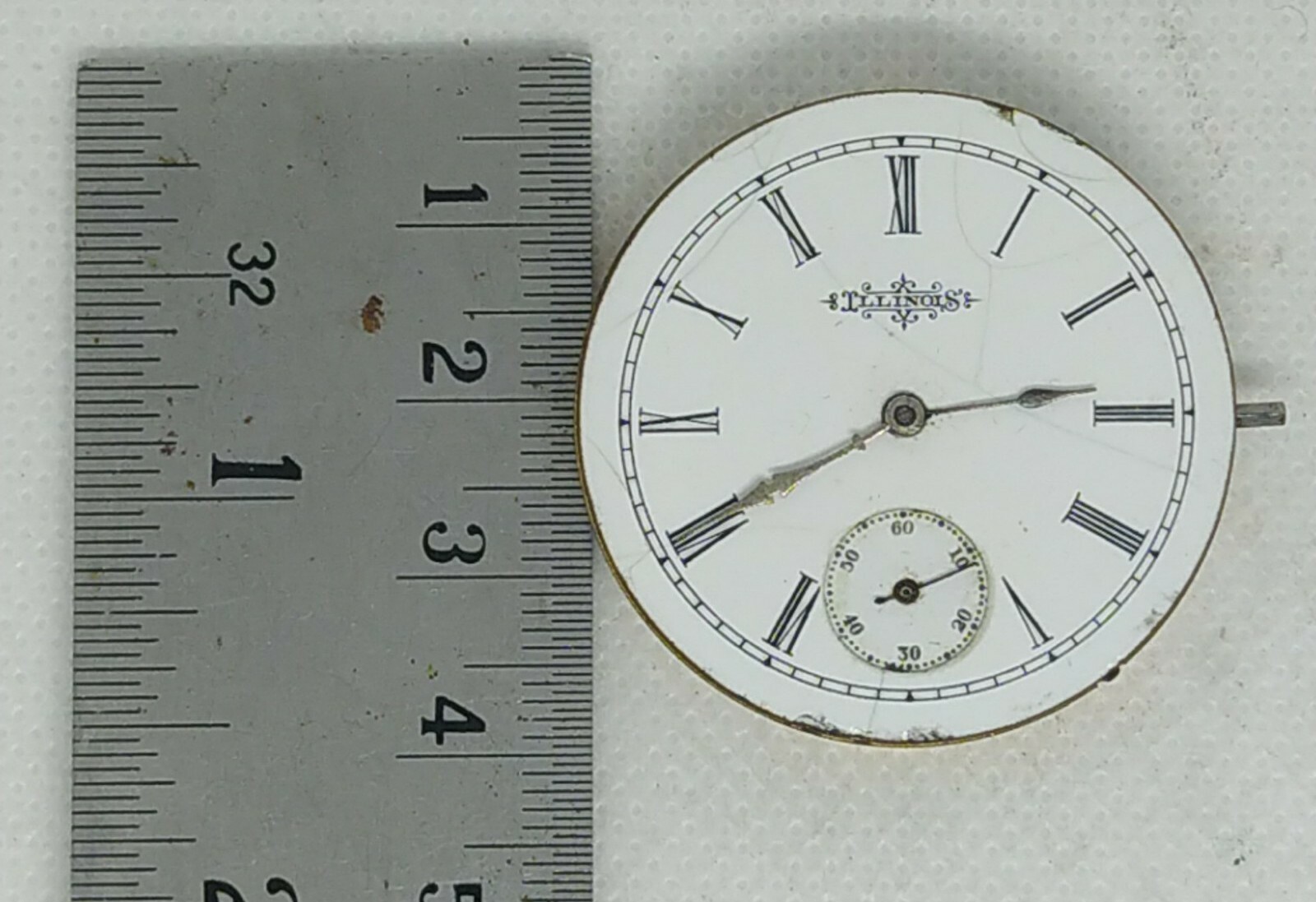 Original movement Pocketwatch mechanical Illinois watch Springfield Antique