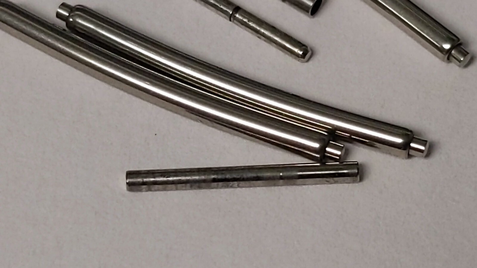 Genuine Breitling watch links 550.101, angled 11mm S/S pre-owned, 3 pieces and p
