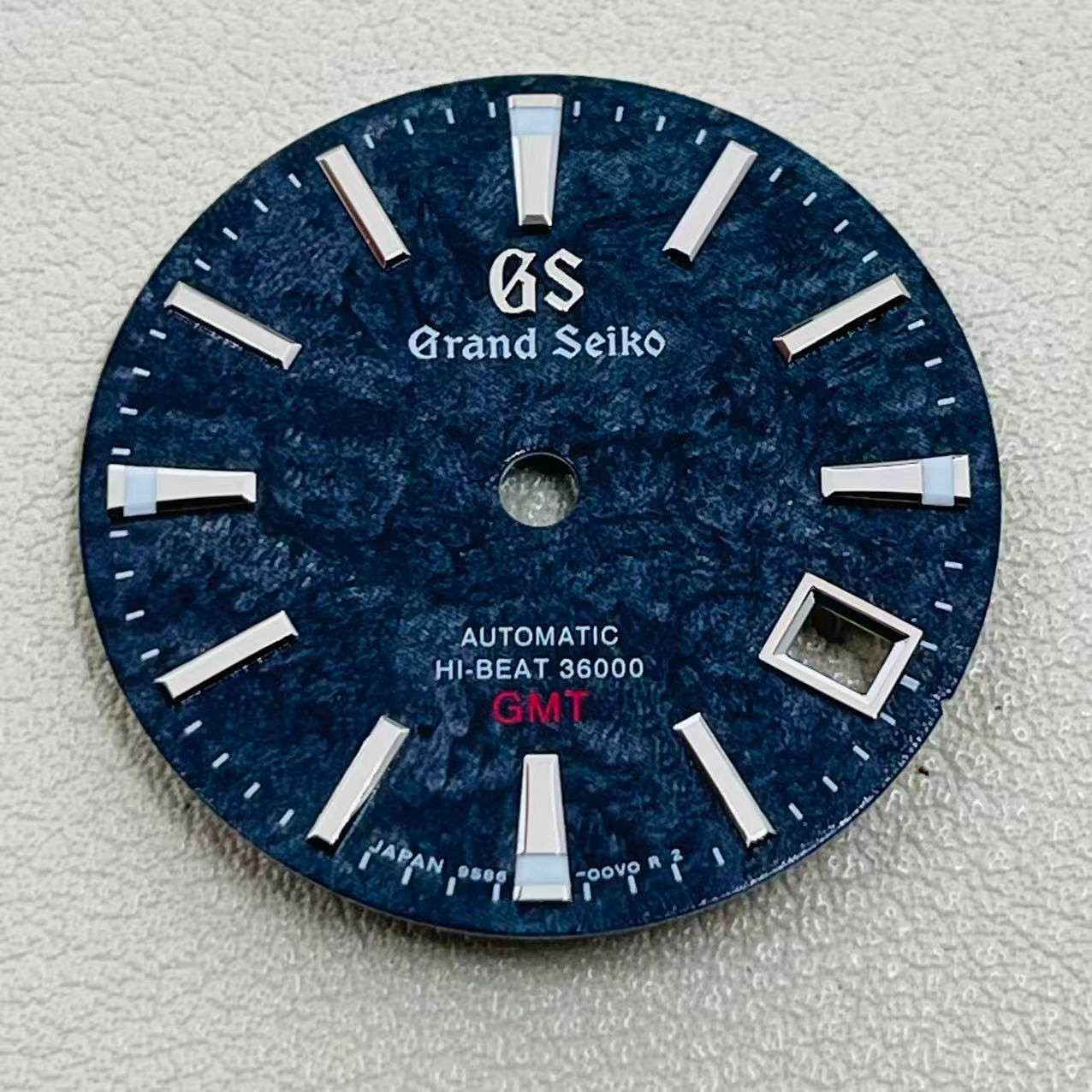 For Seiko 28.5mm Watch Dial Luminous Fit NH34 GMT Movement GS Watches Faces