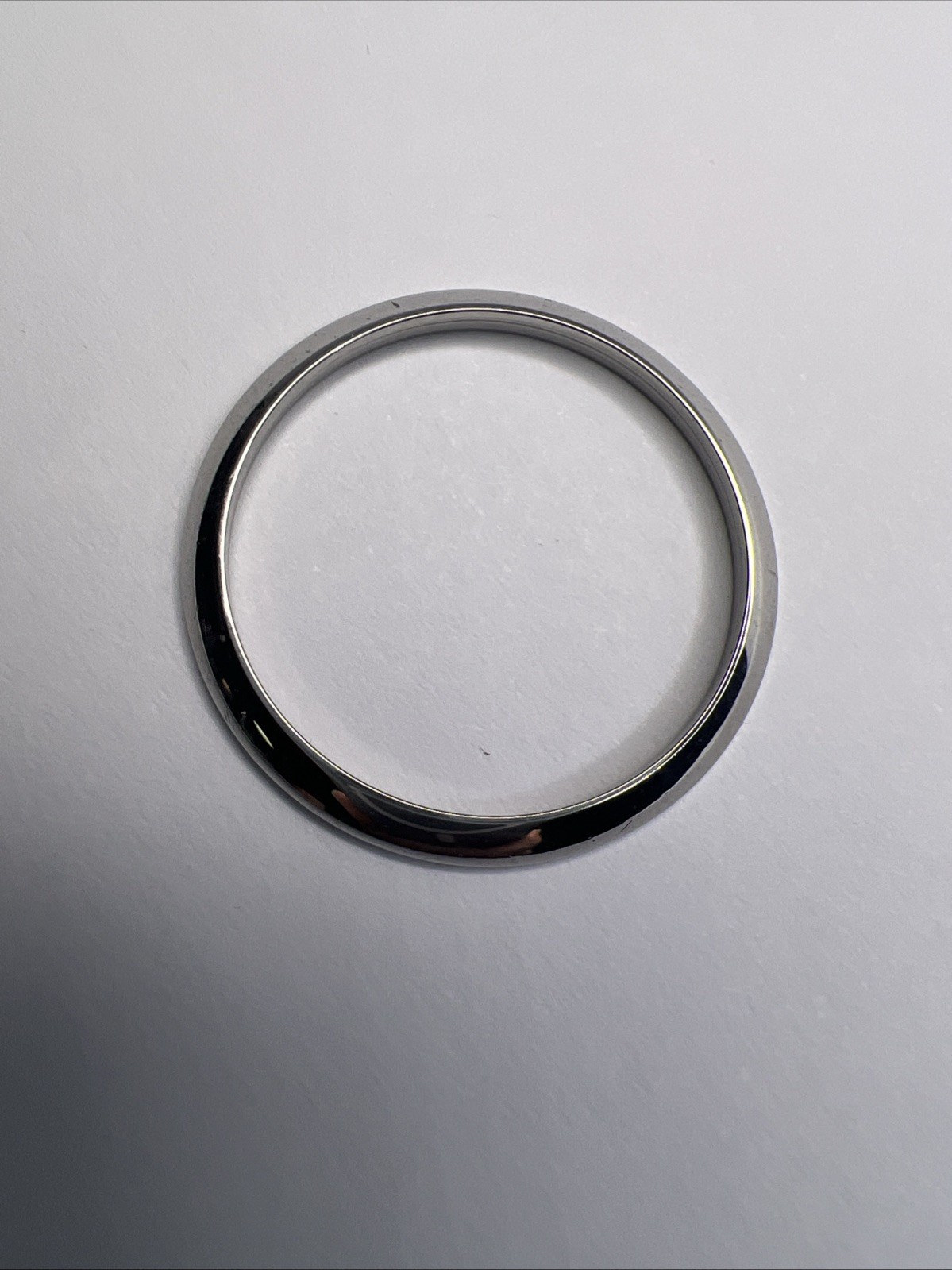 ROLEX Smooth Domed 30mm Polished Steel Watch Bezel Used OEM