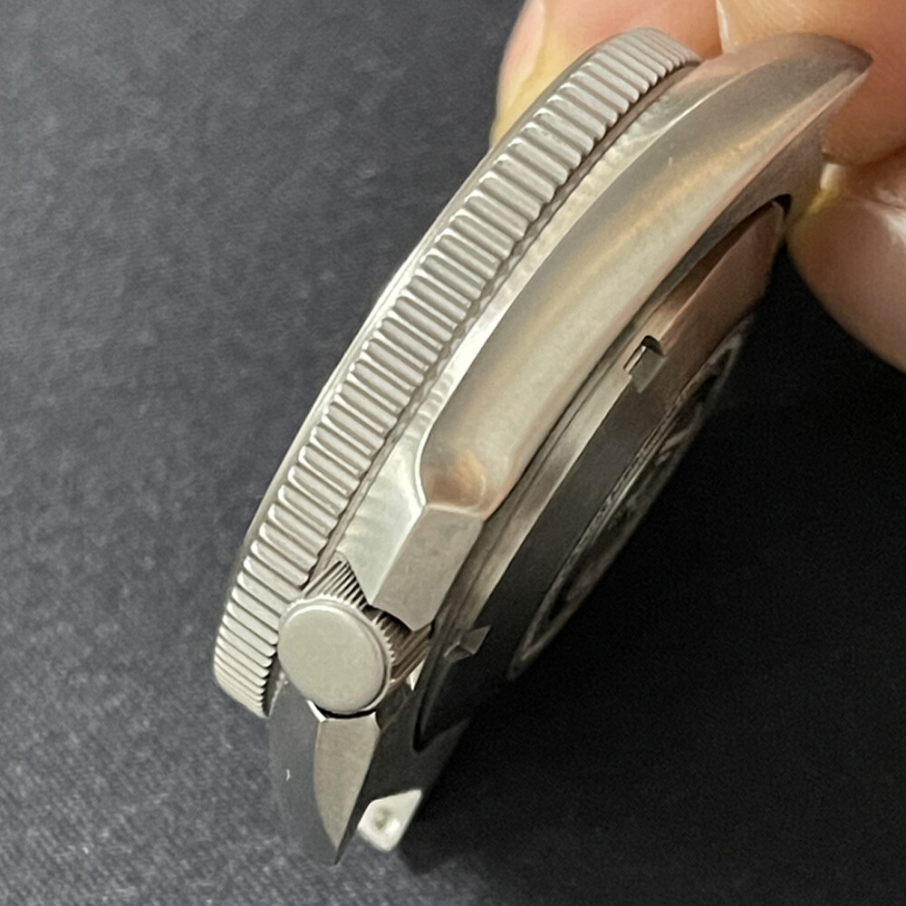 45.2mm Titanium Watch Case Sapphire Glass 200m Waterproof Fit NH35 SKX Movement