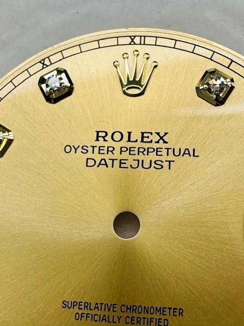 Authentic Rolex Factory Champagne Diamond Dial for Datejust 41 126333 126303