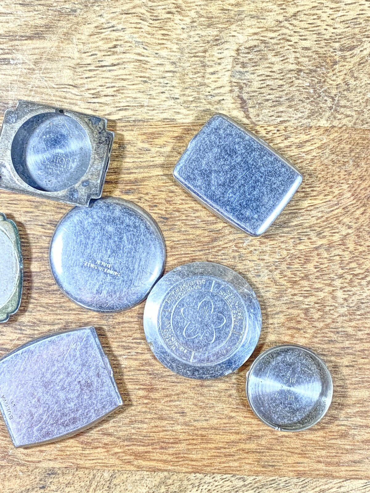 Assorted Lot Of Old Watch Case Parts (Lot Of 10)- Vintage Clock Parts KD1979