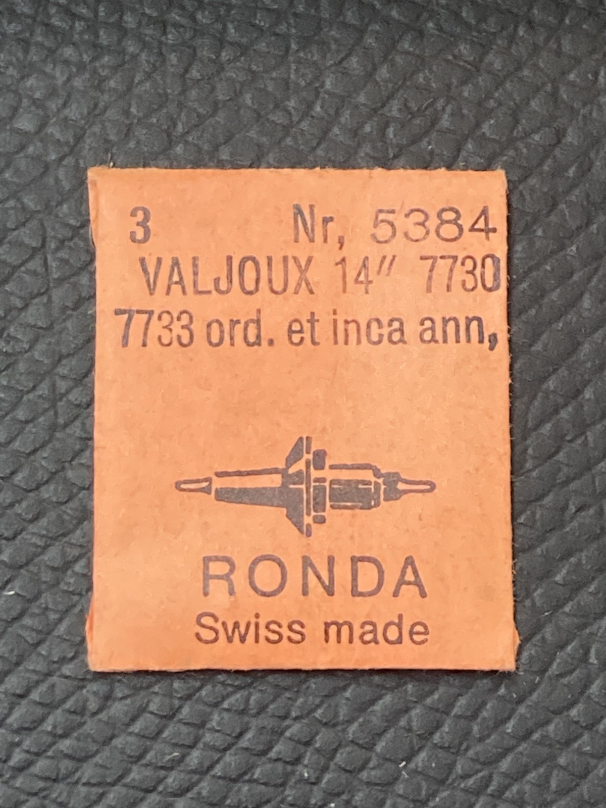 VALJOUX 7730 RONDA #5384 Sealed Pack of 3 Balance Staffs