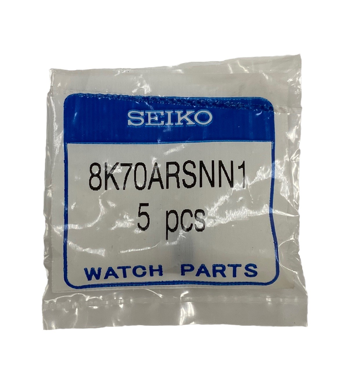 Genuine Seiko 8K70ARSNN1 Black Color Crown for Kinetic SUN005 5M65-0AB0