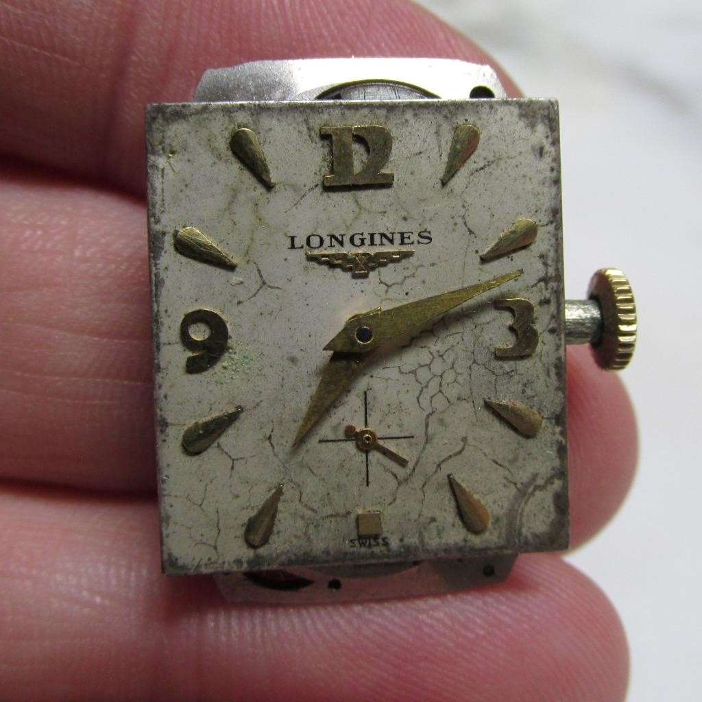 Vintage Lot of 4 Misc. Wristwatch Movements / Dials ~ ‘AS IS’ ~ 7-E512