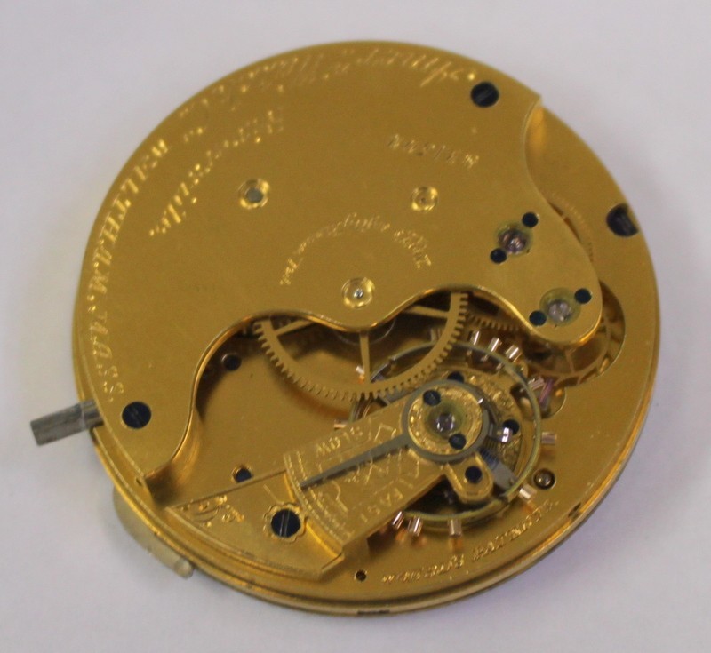 American Watch Company Pocket Watch 11j Movement Dial and Hands