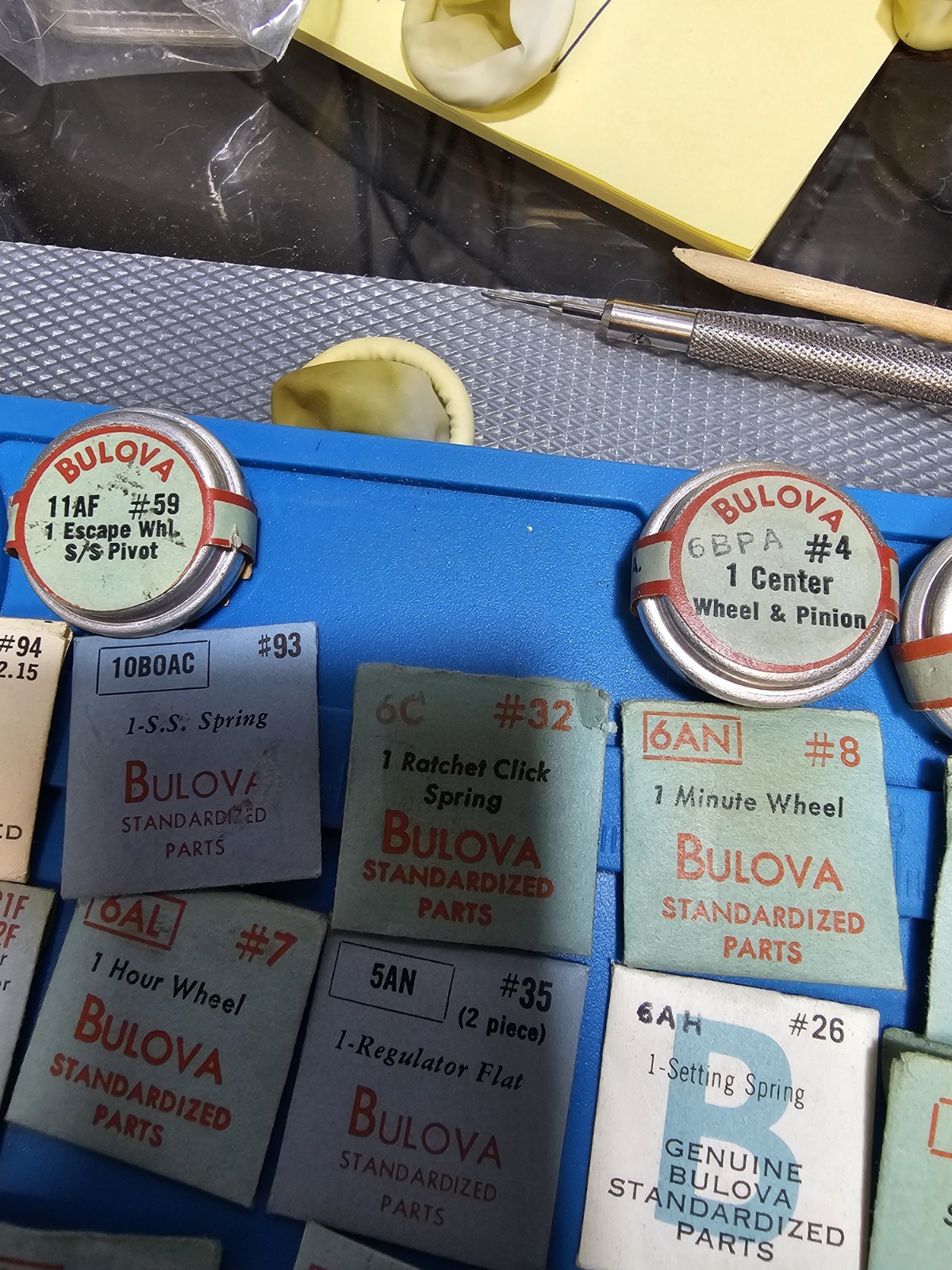 Bulova Movement Parts $11.00 Each. 10AE, 6AN, 11ANC, 6AH, 10BL, 6AL, See Photos