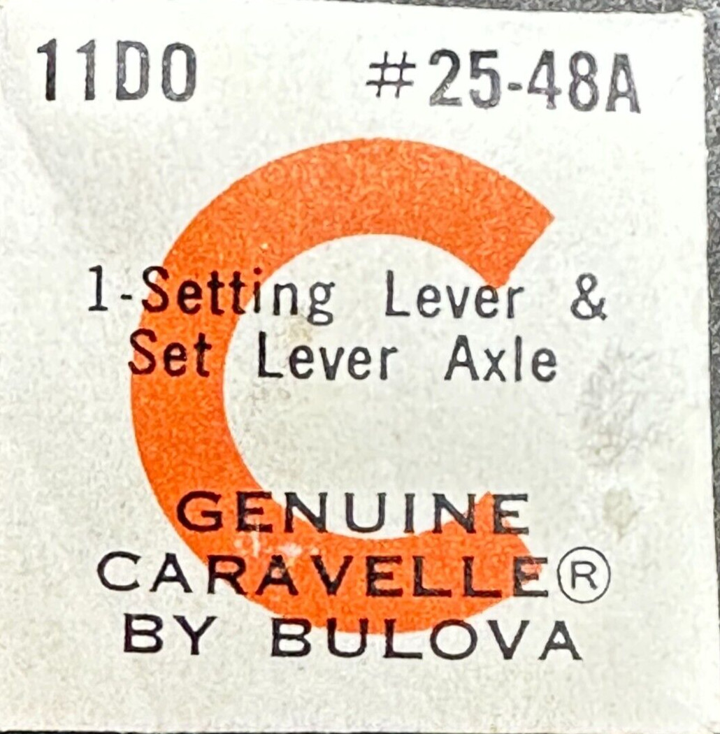 BULOVA STANDARDIZED WATCH PART 11DO #25-48A SETTING LEVER SET LEVER AXLE 22