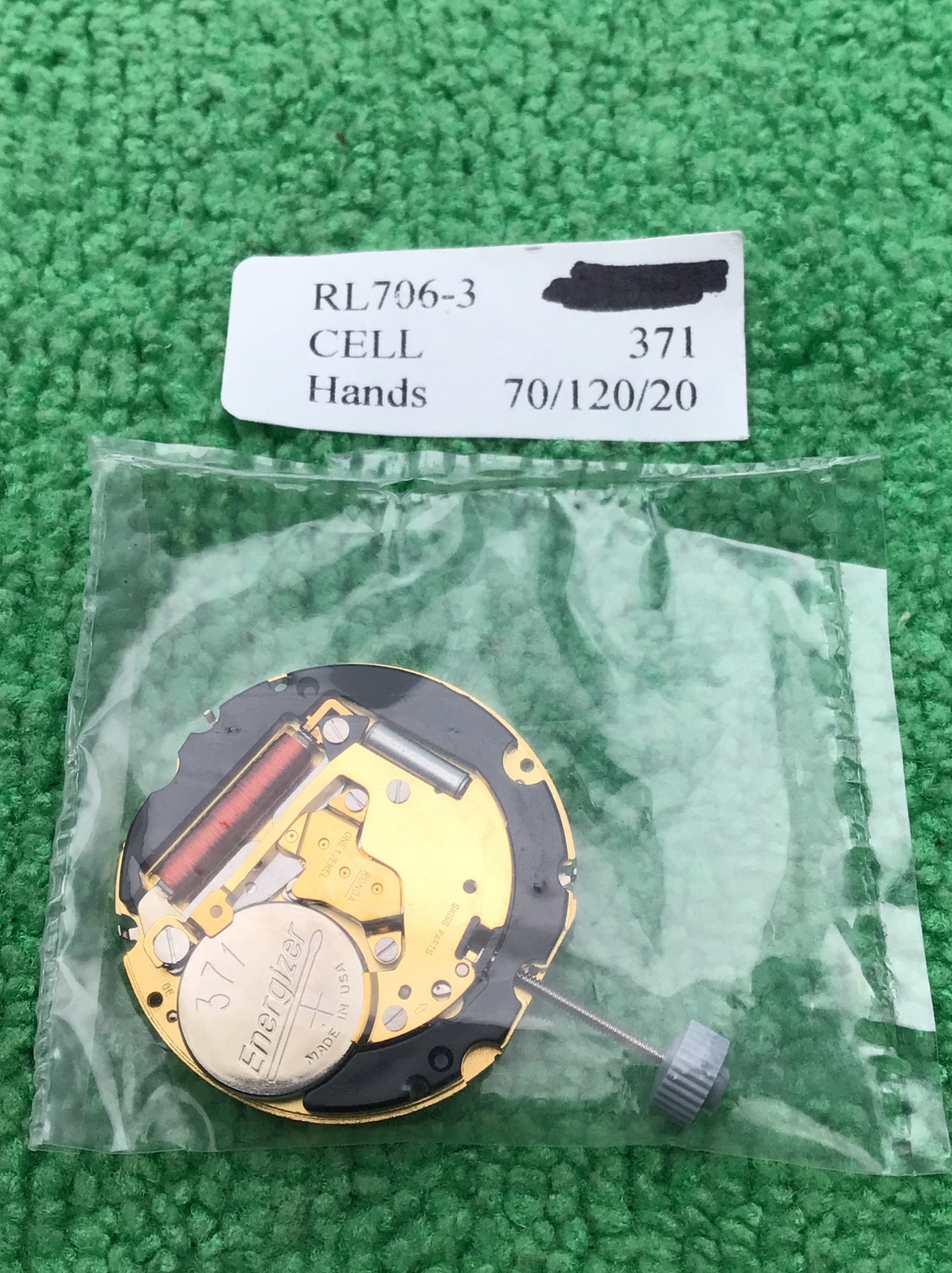 Ronda 706-3 Watch Movement 3 Hands, NOS