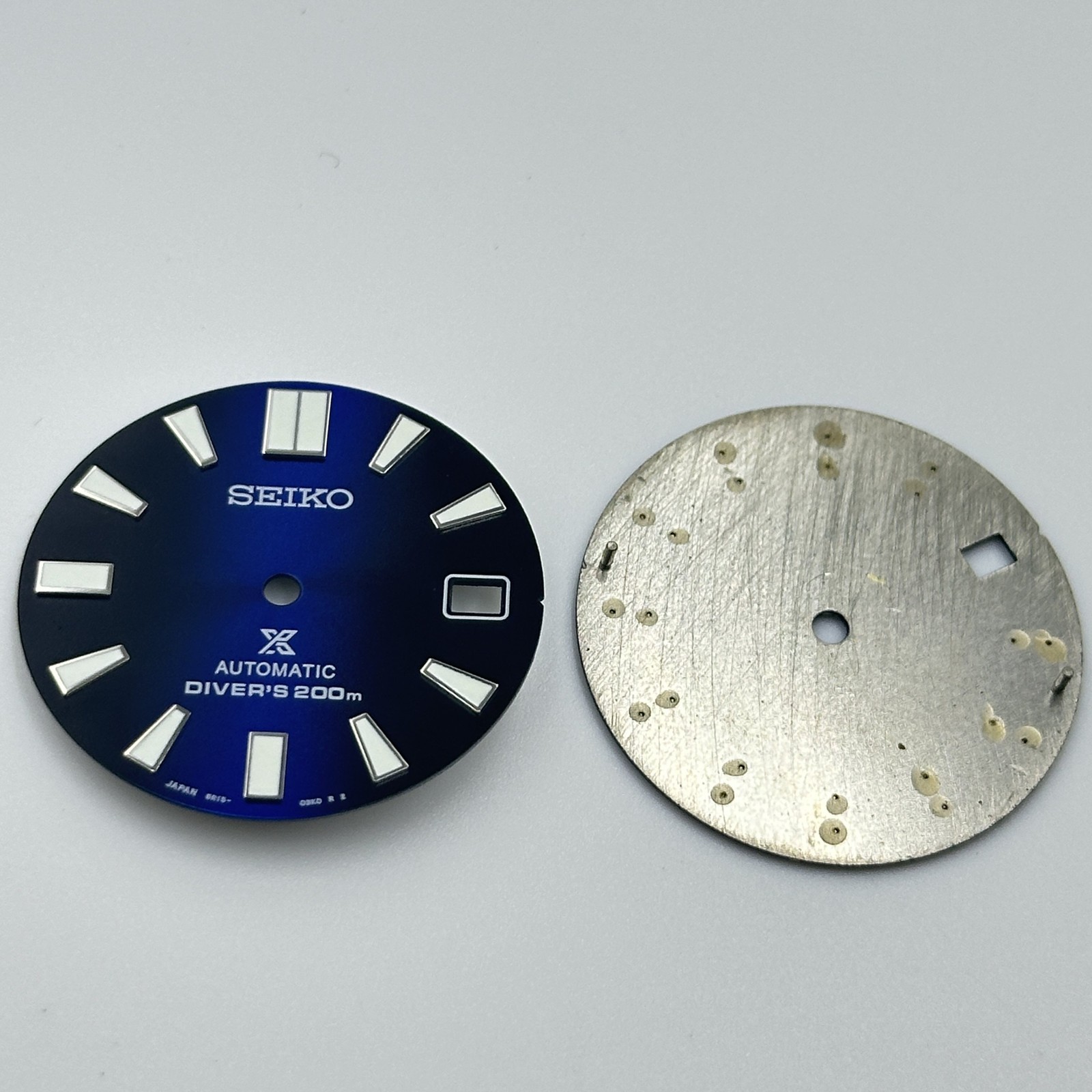 28.5mm Black Blue Watch Dial Green Luminous for NH35 NH36 Movement accessories