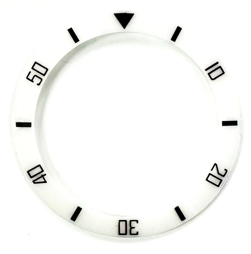 Bezel Inserter Ceramic for Rolex White and Black Submariner 16610LN 16613V