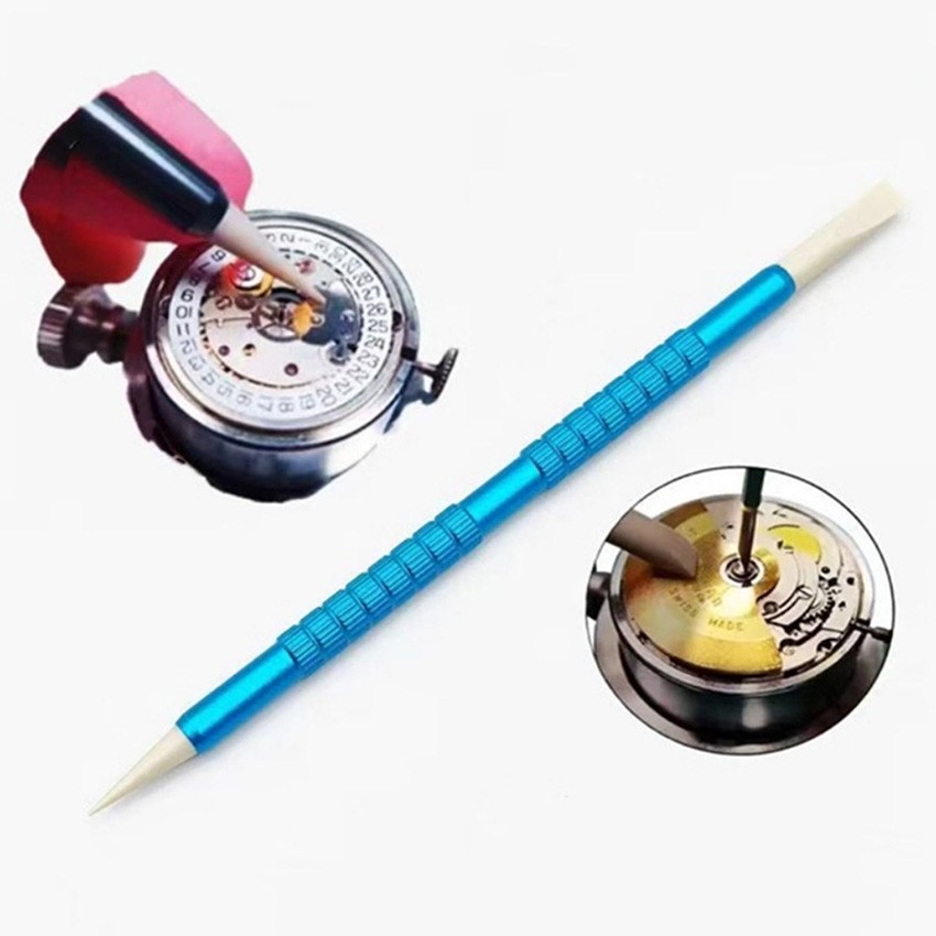Aluminum Alloy Anti-Slip Double-Ended PEEK Movement Support Rod Watch Tool