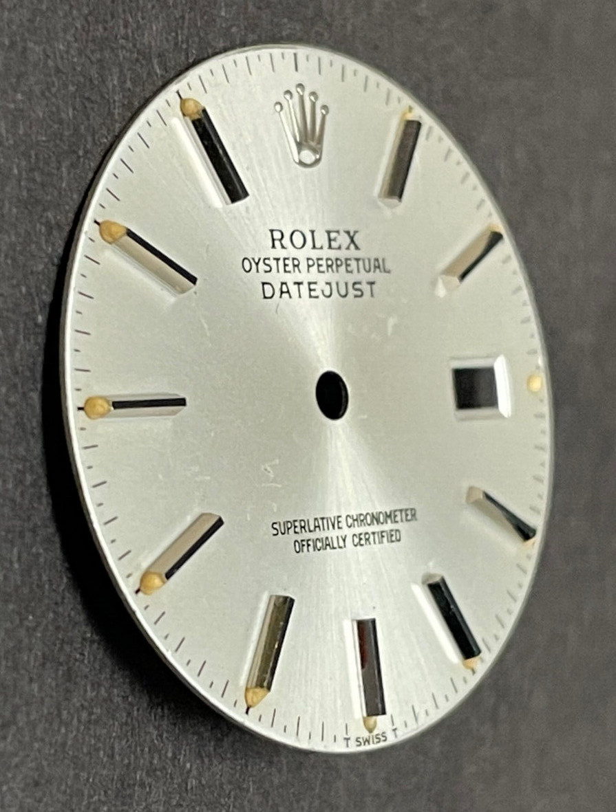 Vintage Rolex Oyster Perpertual Datejust Watch Dial For 36mm Case 16014 16030