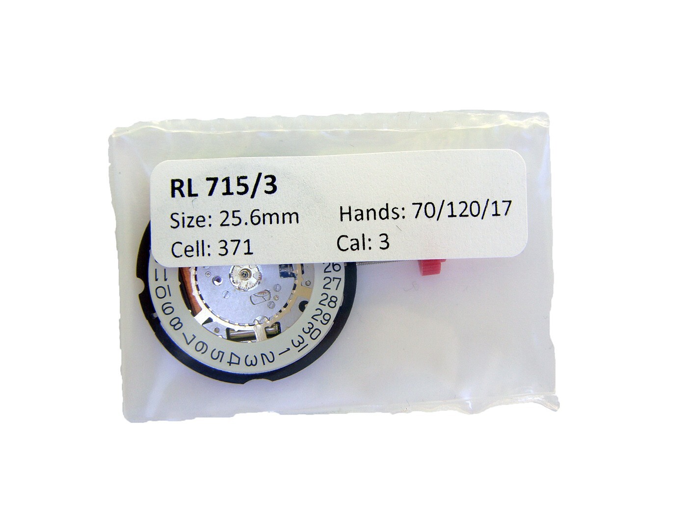 Ronda 715 Watch Movement Date @ 3 O’Clock