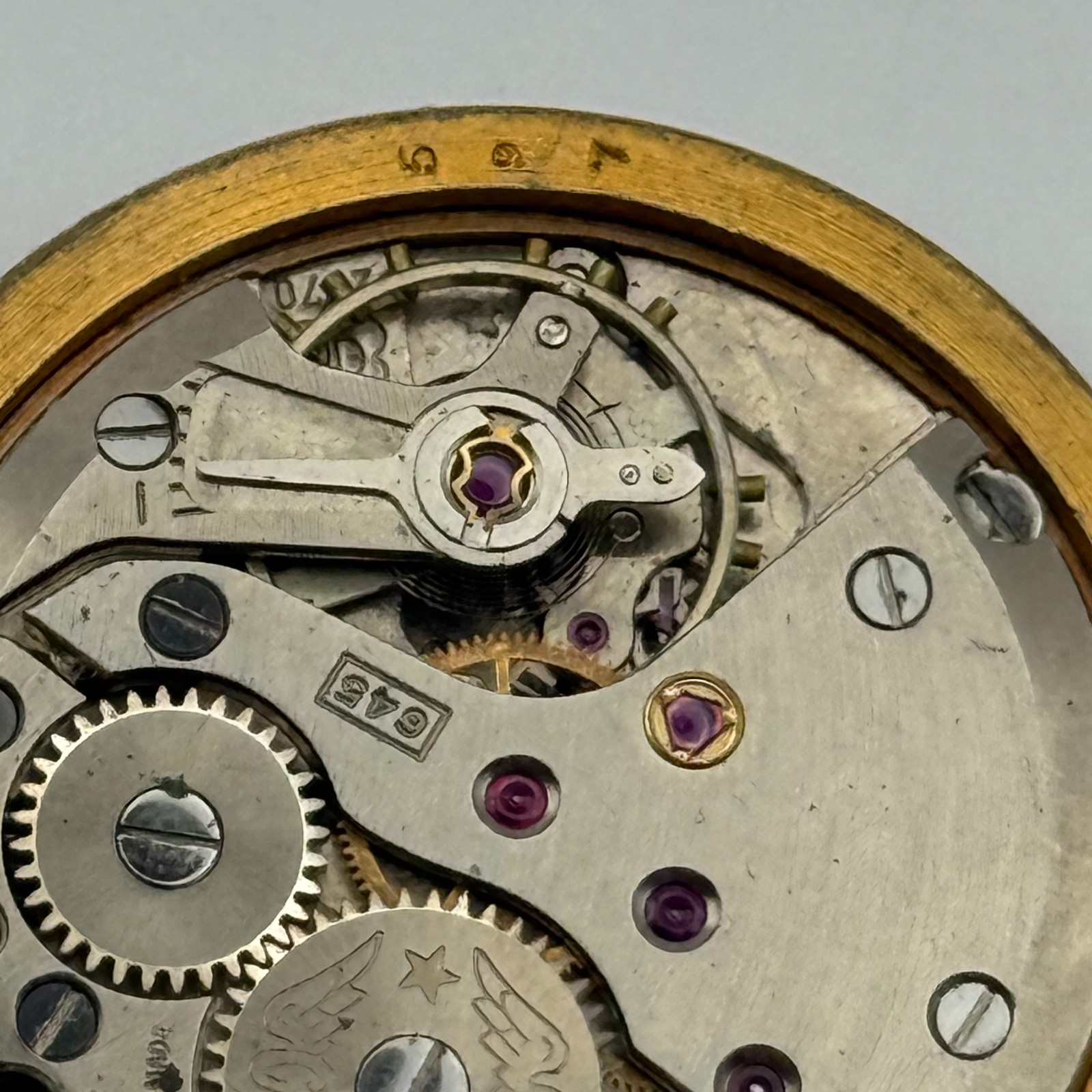ETA 2370 Watch Movement Rotary Manual Wind Vintage Swiss Parts Repair 31.3mm