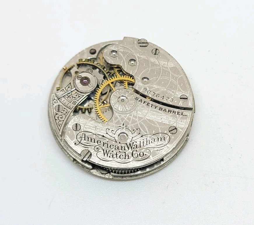 1900 Waltham Model 1891 Grade Seaside 15J 0s Pocket Watch Movement For Repair