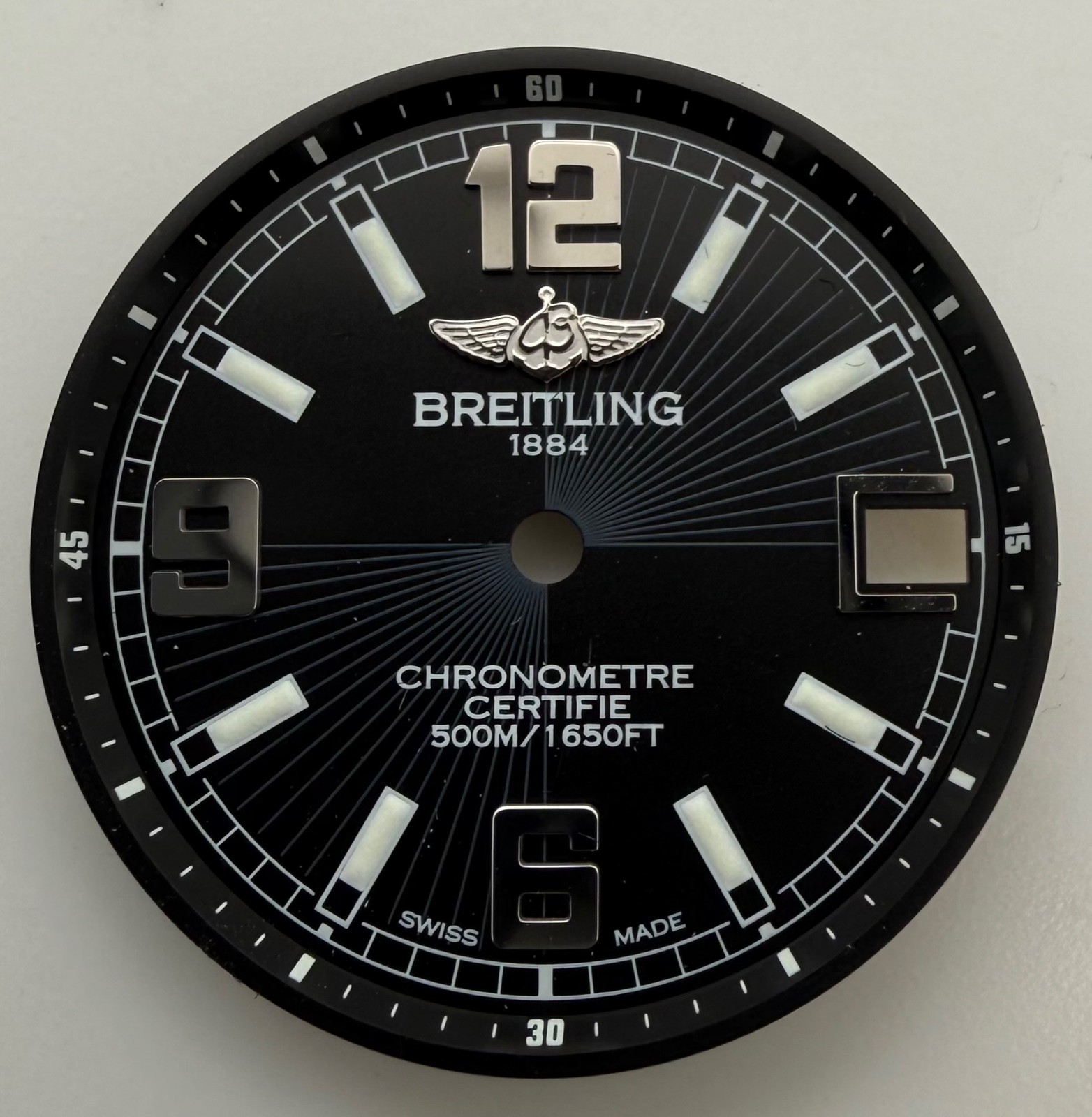 Breitling BB51 4012 C1 Black Dial 24.30mm Chronometre 500M Watch Dial