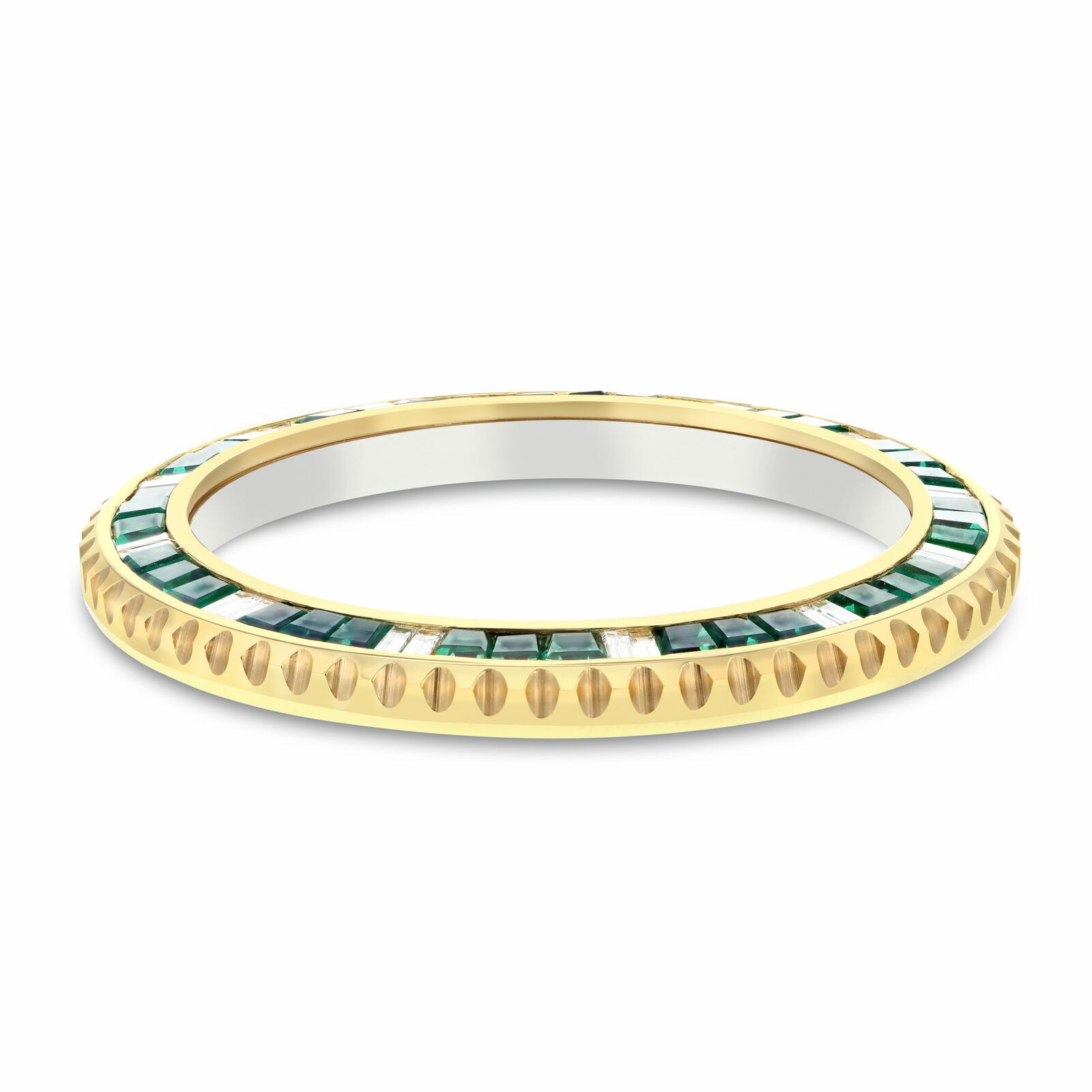 EMERALD & NATURAL DIAMOND BEZEL SPORT MODEL ROLEX SUBMARINER 16610LV 16613 16618