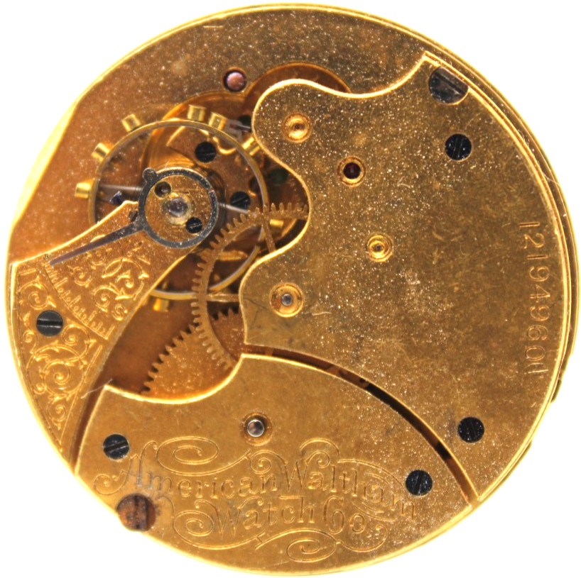 1903 WALTHAM POCKET WATCH MOVEMENT 12194960 GRADE: SEASIDE 6s 15j (PC)