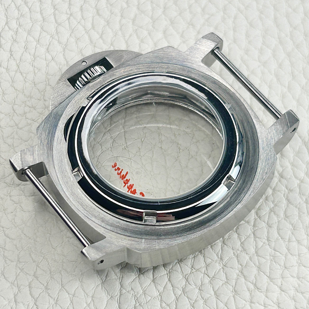Silver 40mm For NH35 NH36 4R35 Movement Watch Case Sapphire Glass 28.5mm Dial