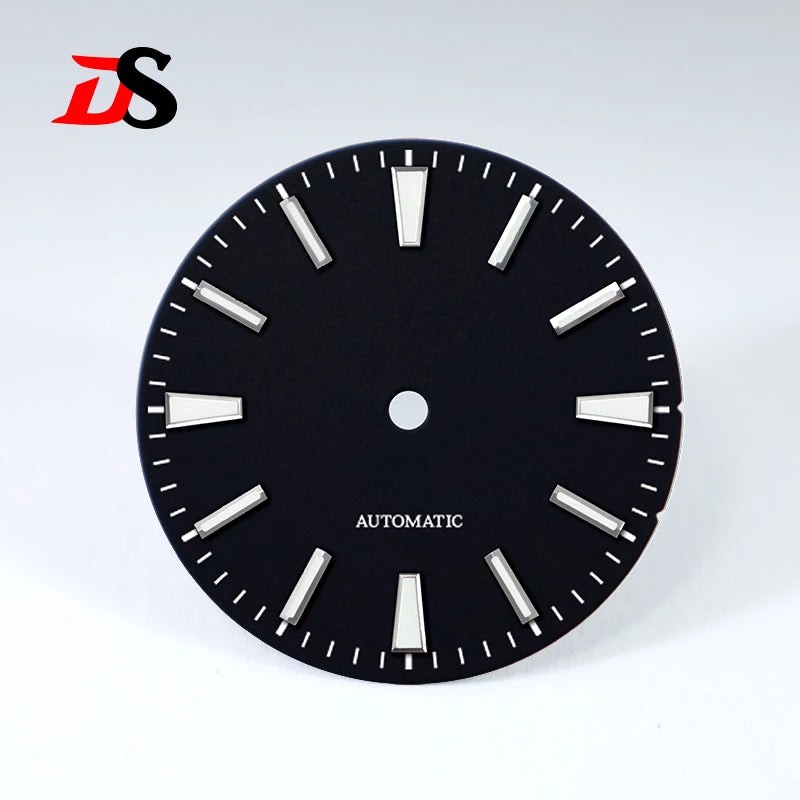 DS Sunburst Ice Blue Brushed No Lume No Date Dial for NH38 NH35 28.5mm 9015 2824