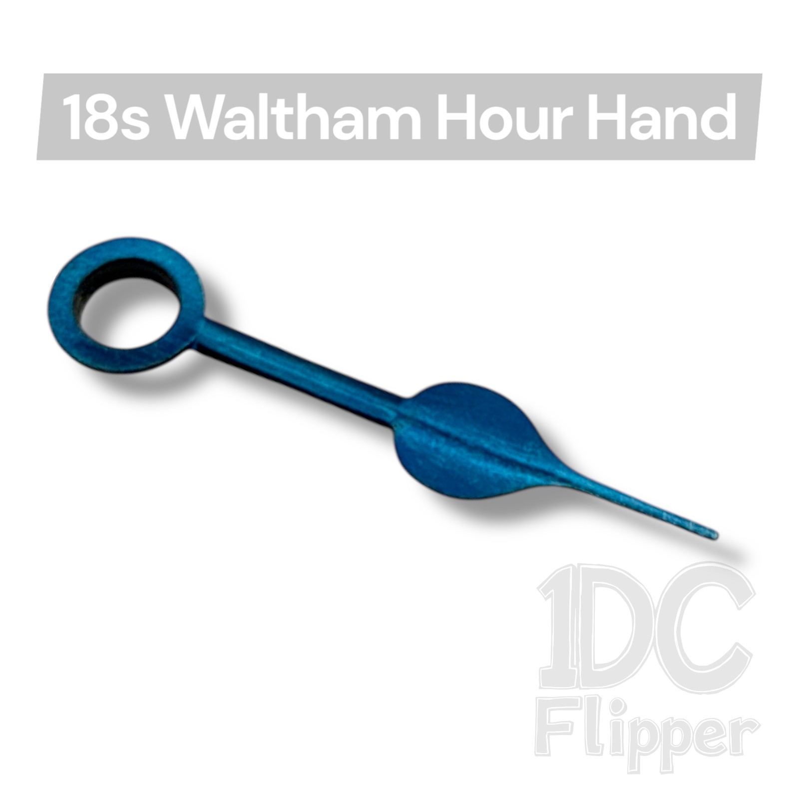 18s Waltham Hour Hand x 1 Blue Spade Pocket Watch Material 17.6mm NOS