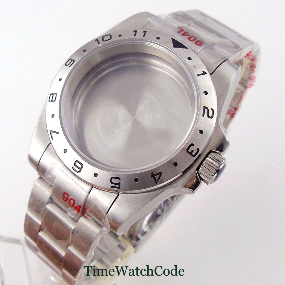 39mm Sapphire Glass Watch Case Fits NH35 PT5000 ETA2824 Miyota8215 821A DG2813