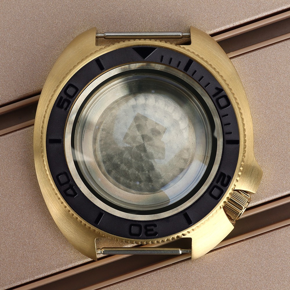 FEIYASHI turtle Style Sapphire 44mm Steel Watch Cases 10ATM For Seiko NH35 NH36