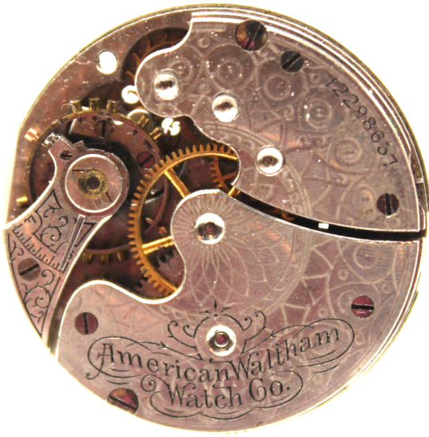 1903 WALTHAM POCKET WATCH MOVEMENT 12298637 GRADE: SEASIDE 0s 7j (F4L)