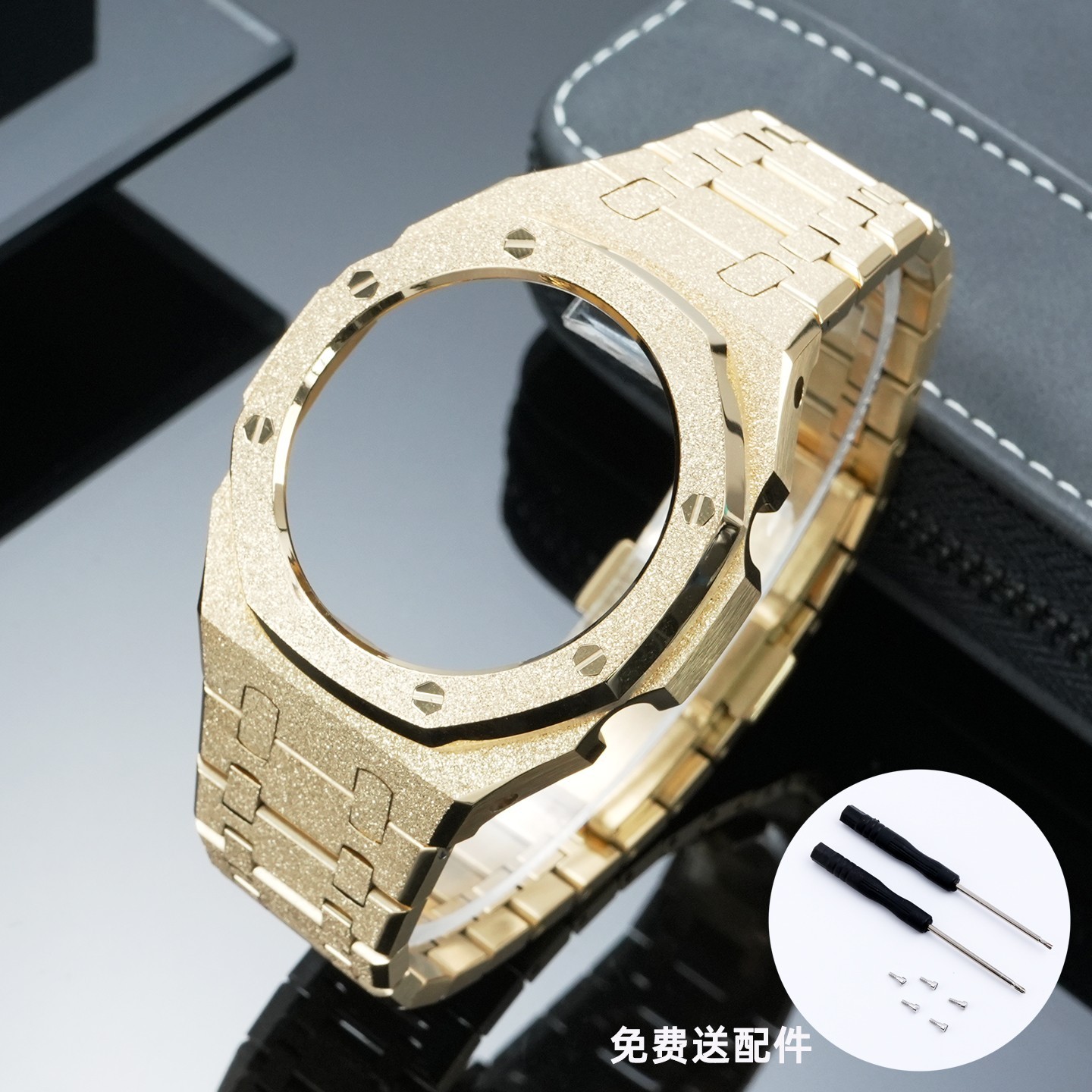 For Casioak GA2100 GA2110 GA-B2100 Mod Kit Casio GA-2100 Steel Watch Case Strap