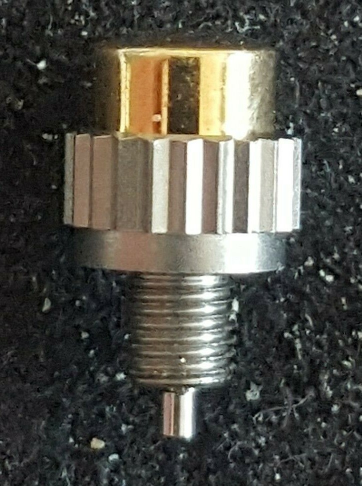 Omega Pusher Part Number 086-0075TI-BA, Titanium-18KT Yellow Gold Cap