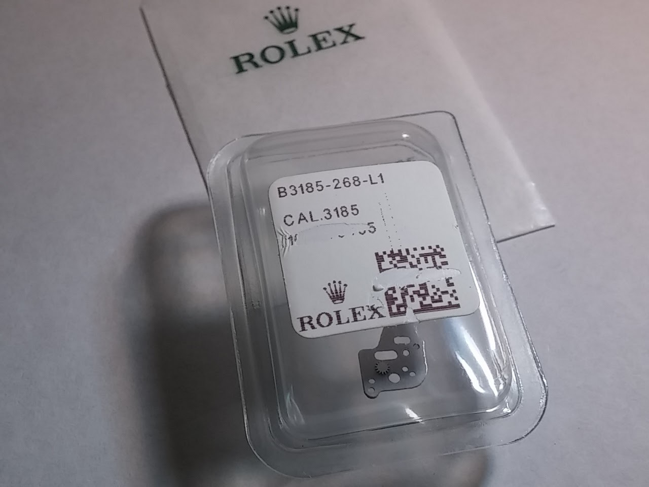 Rolex Watch Movement 3185 part 268 part cover mechanism mounted, NEW SEALED