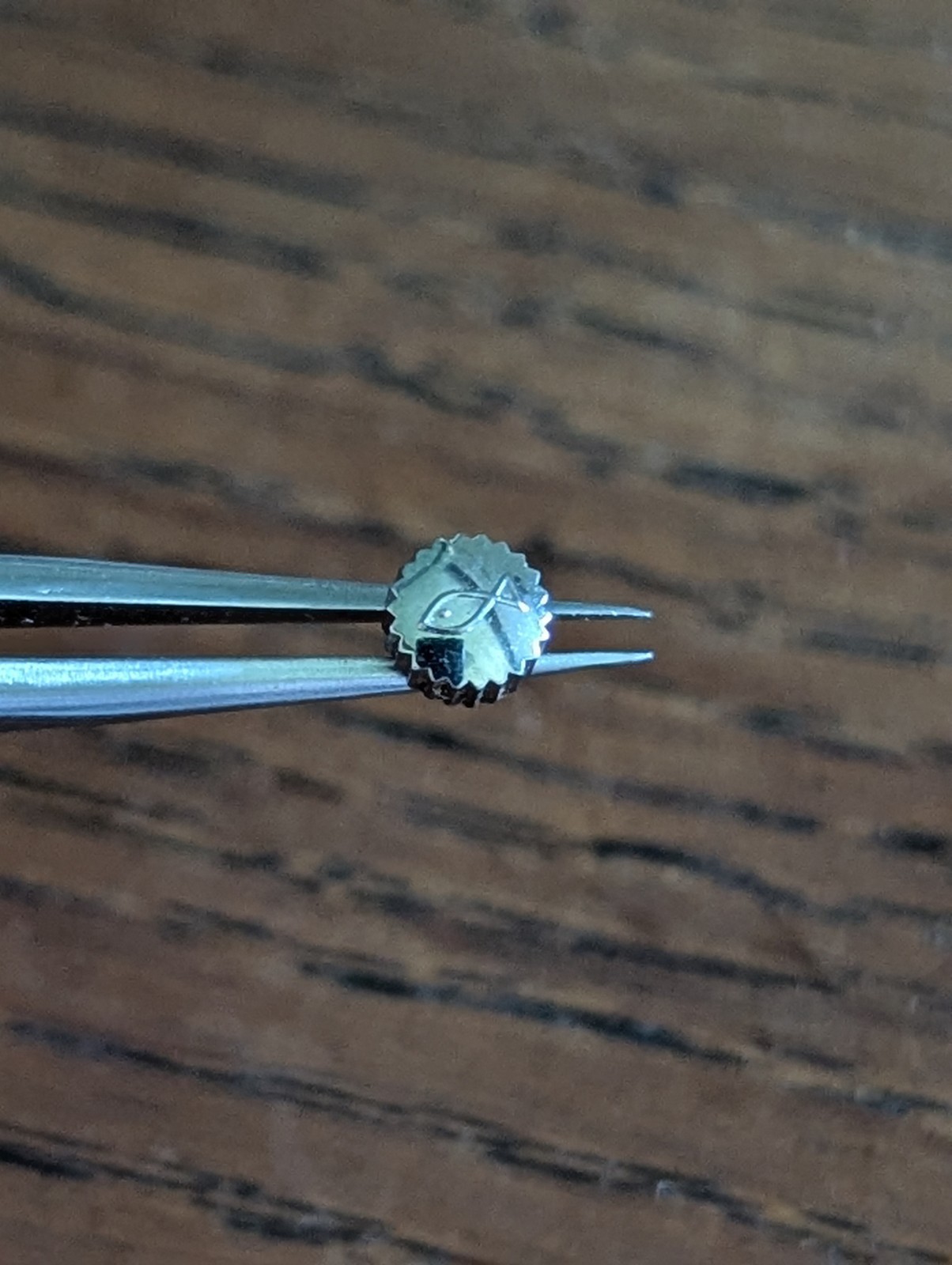 1960s IWC Fish Crown, Steel, 5mm X 3mm, Good Condition, Tap 10 #S606
