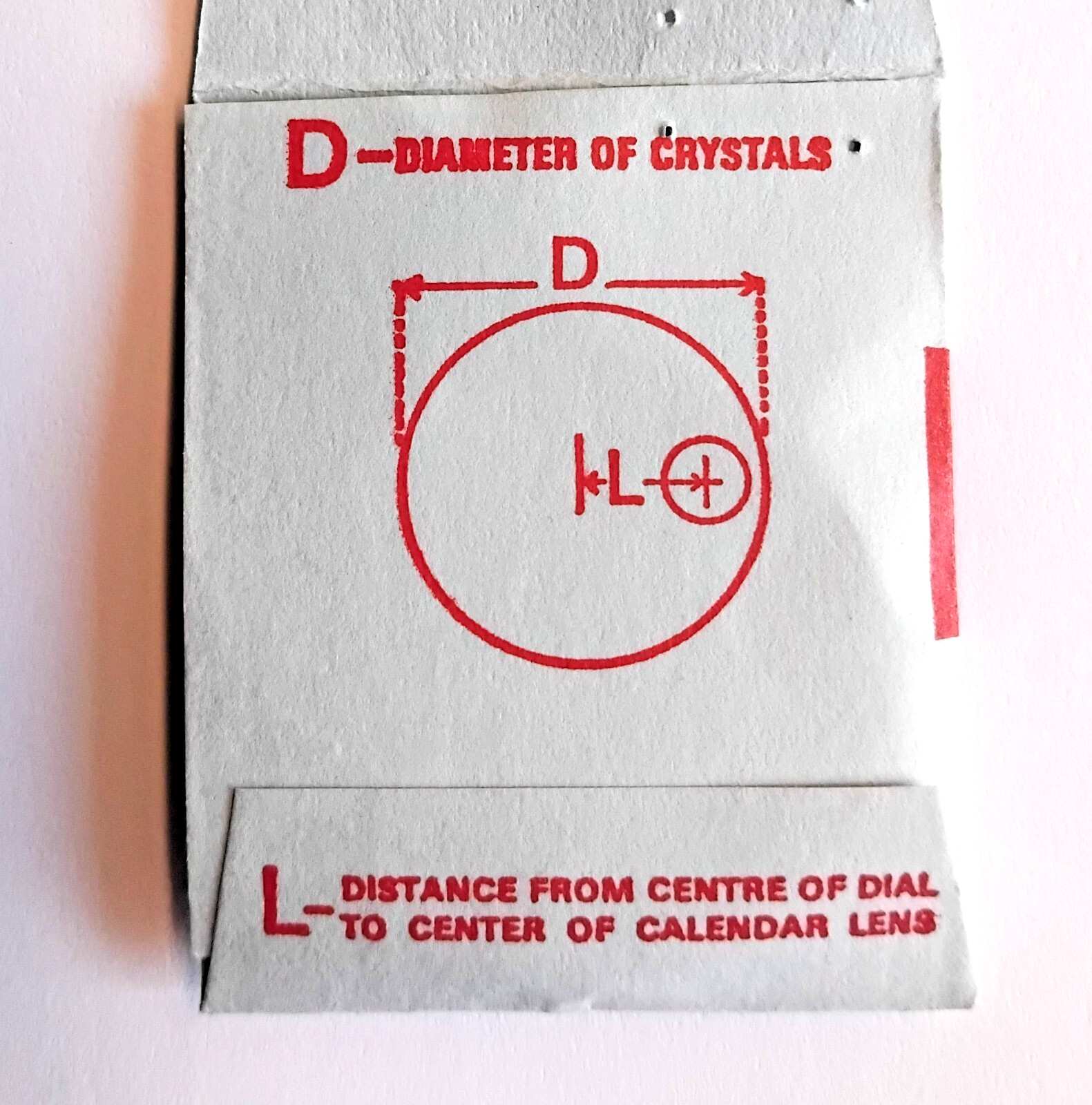 Plastic Calendar Lens Crystal from 28.5 to 32.3mm diameter choose size Swiss NOS