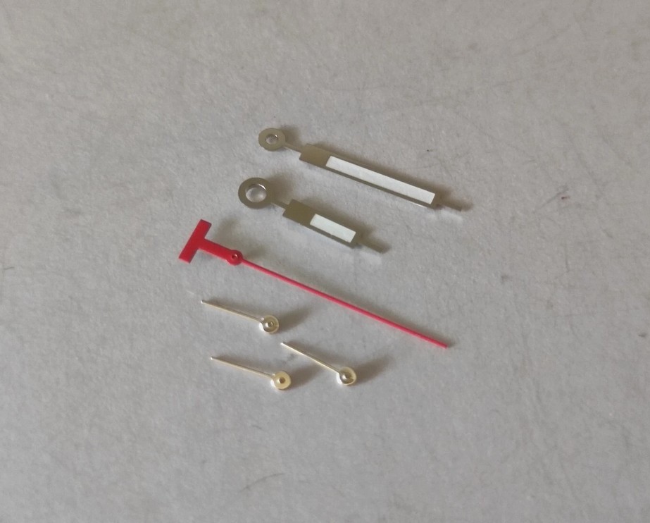 Tissot T044 Chronograph Watch Hands Parts Set For ETA G10.211 G10 211 212