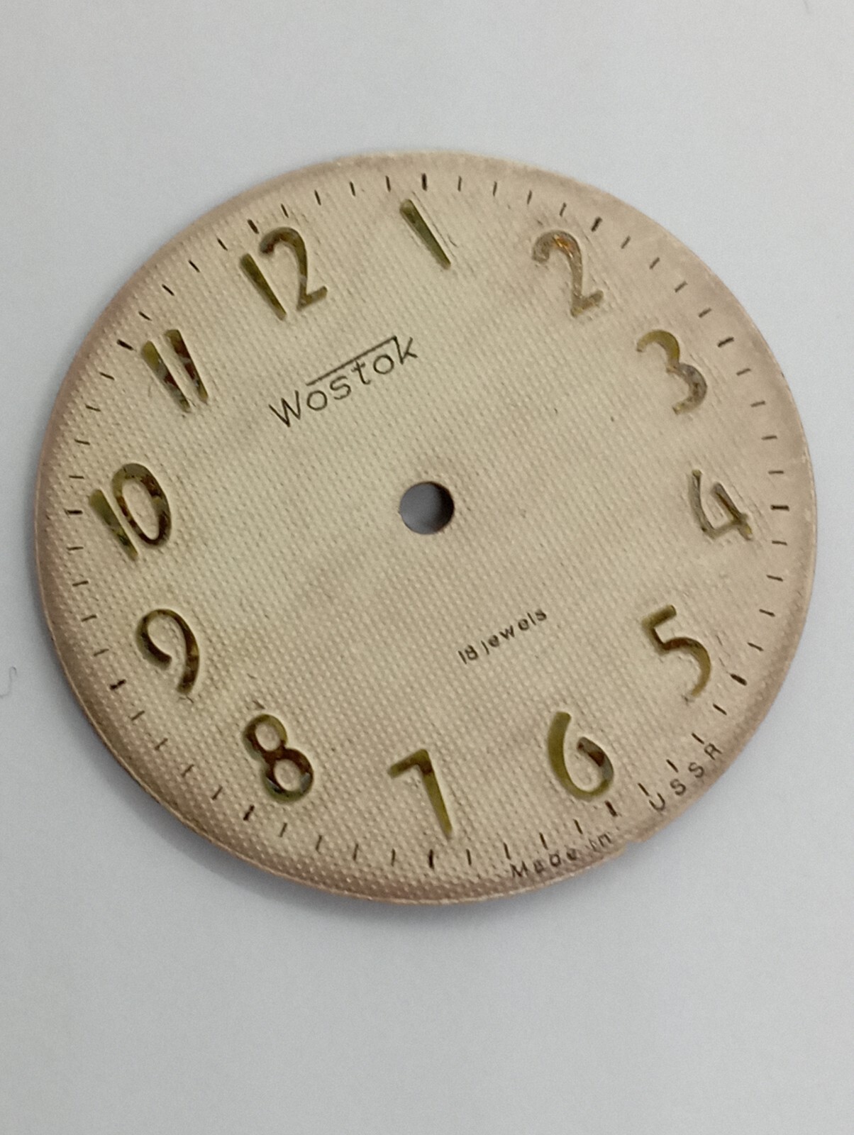 Vintage New NOS DIAL FOR Vostok 2pcs. Wostok Восток Watch 18 Jewels Cal. 2209