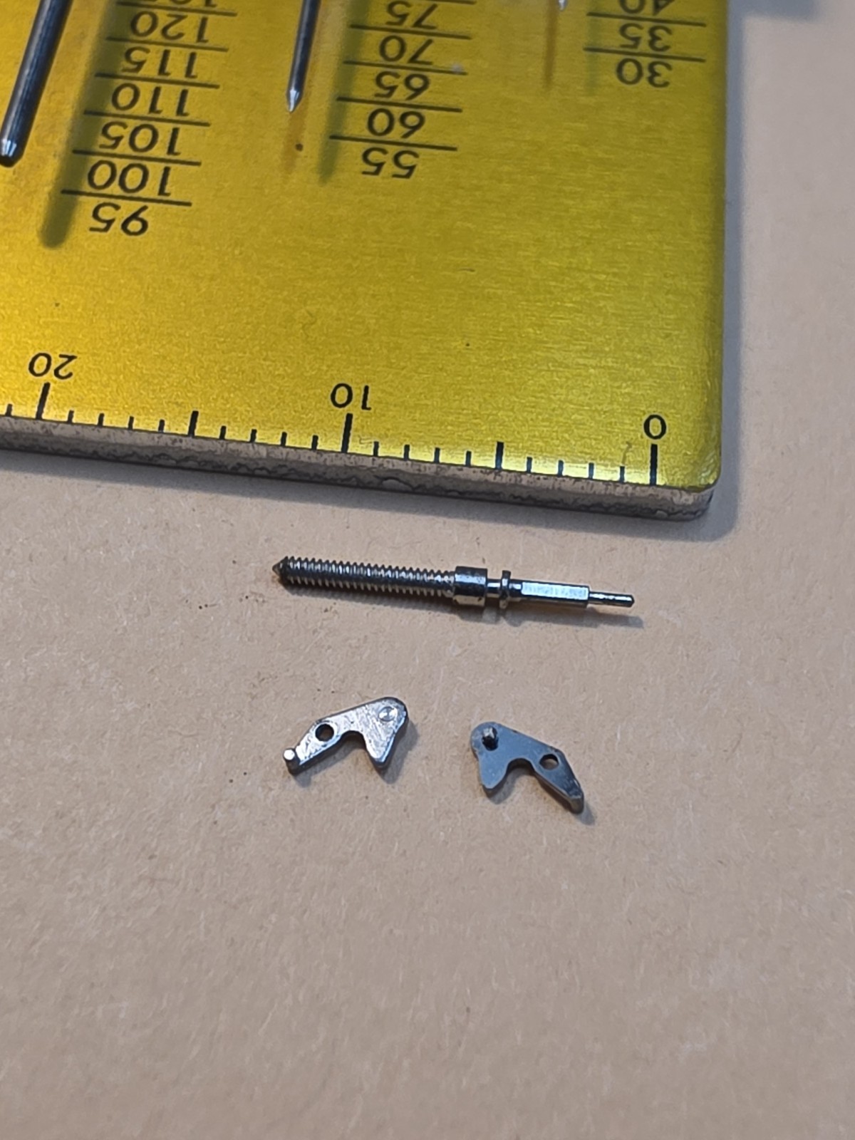 Small Lot Of NOS Bulova 8 AE Parts-2 Set Levers And 1 Winding Stem Parts Spares
