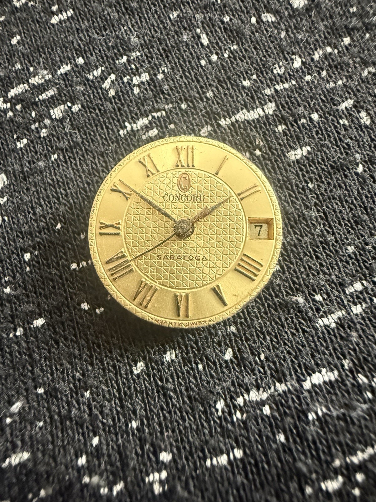 Gents Concord Saratoga dial and movement