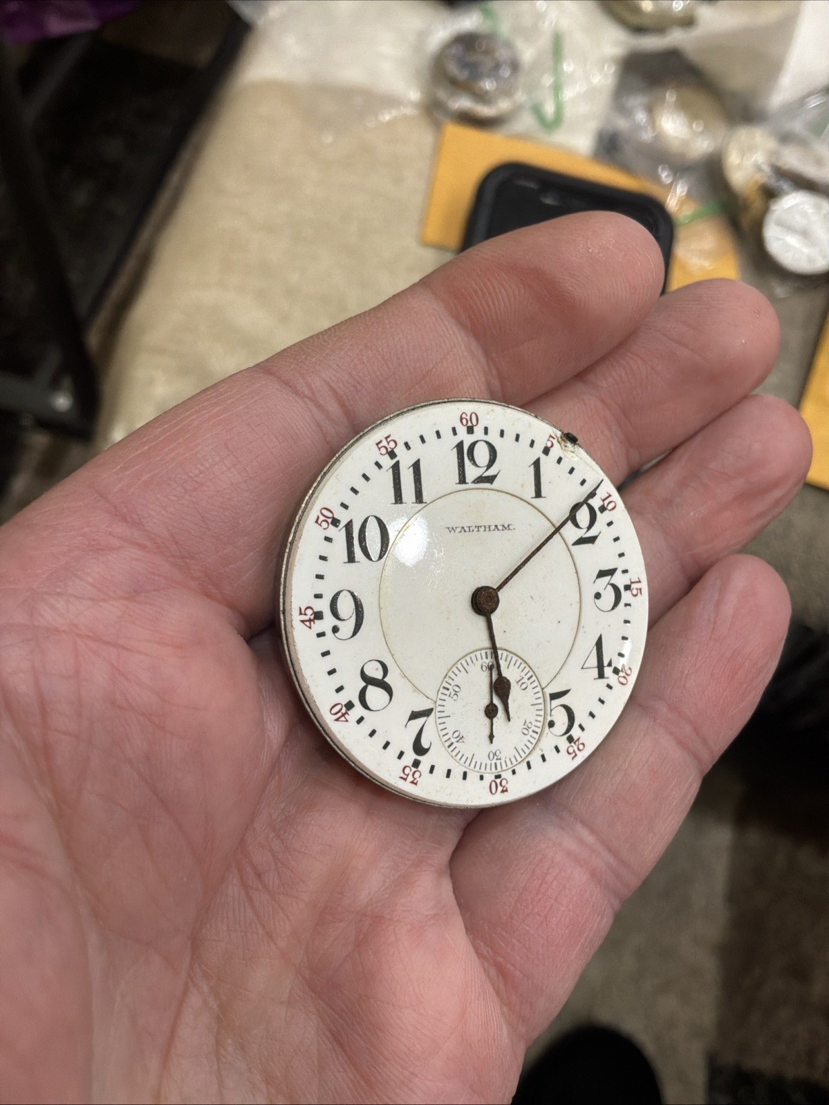 VTG Waltham 16s Vanguard 19J Movement For Parts or Repair