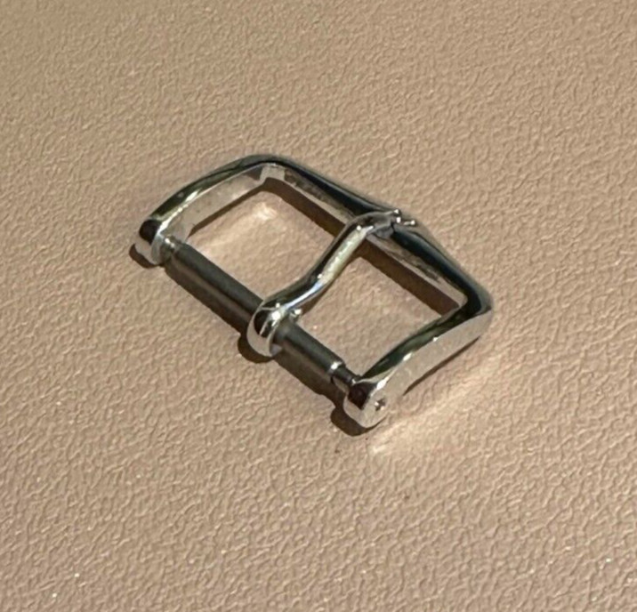 Genuine Hirsch Tradition Buckle Clasp Polished Stainless Steel 18mm BC1030-2-18