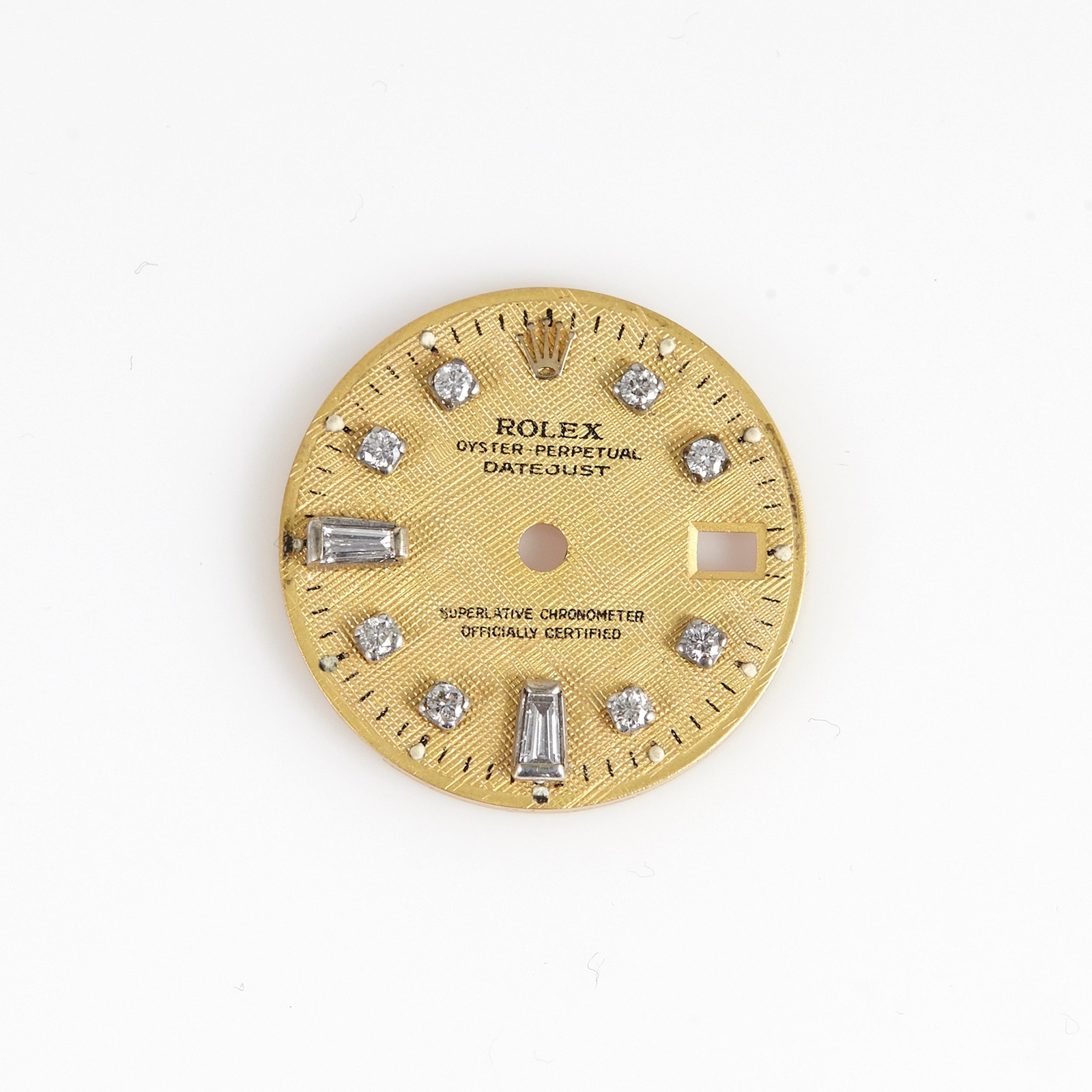 Rolex Custom Dial Ladies Datejust Champagne Tropical w/ Diamond Markers 2035