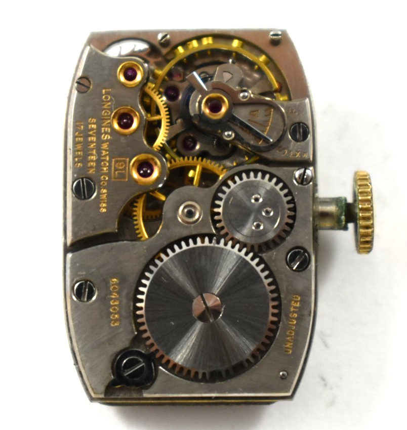 Vintage Longines Manual Wind 17J 9L Wrist Watch Movement lot.t