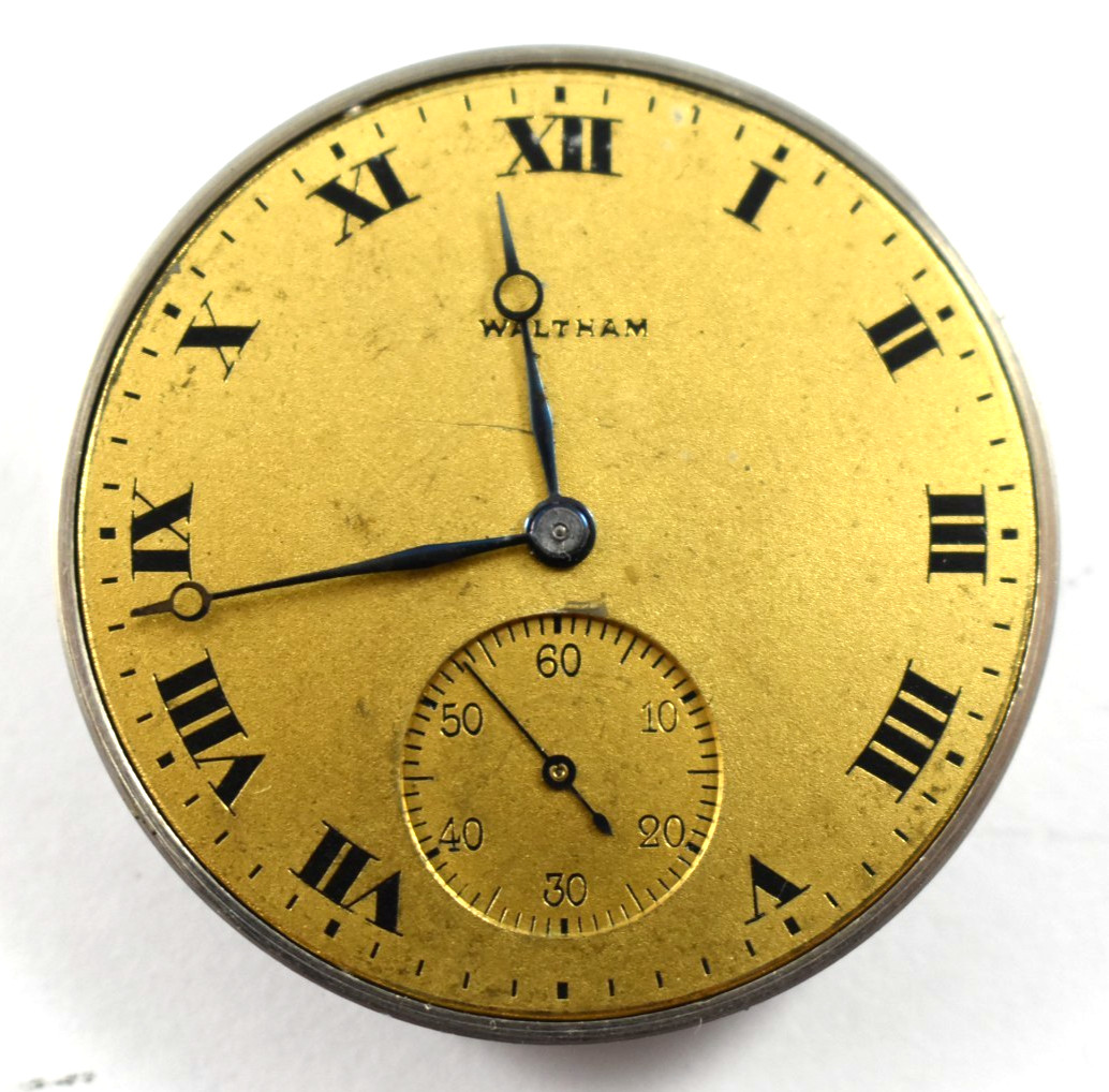 Vintage Waltham Grade 225 12s 17J OF Pocket Watch Movement lot.qd