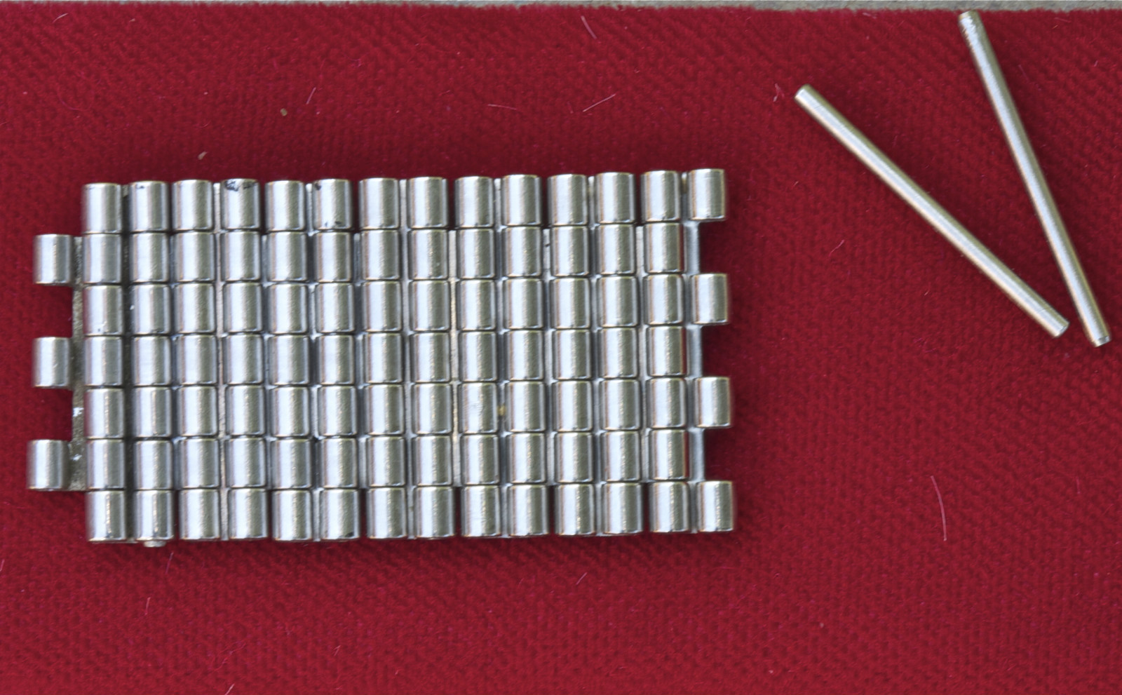 Vintage Heuer Monaco watch bracelet 7 beads links NSA Swiss band NOS Novavit
